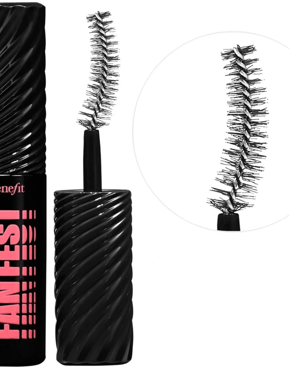 BENEFITS FAN FEST FANNING & VOLUMIZING MASCARA MINI HYPER BLACK NEW 0.14oz